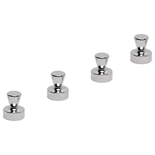 4 Neodymium magneten - Kegelvevorm - Ø17 mm