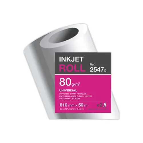 2 Rollen plotterpapier - 50 m - 80g - CLAIREFONTAINE