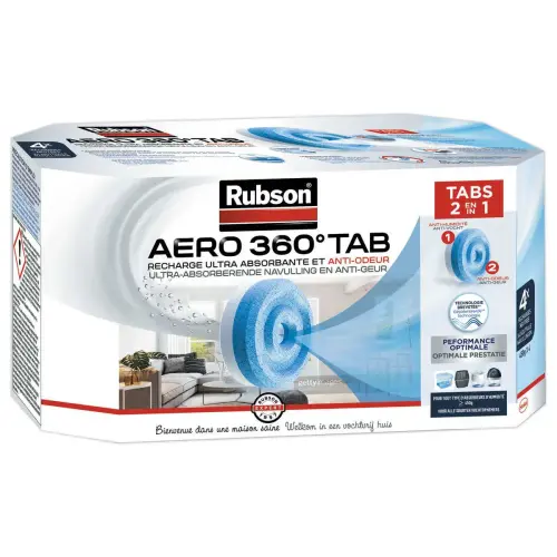 4  Navulling voor vochtopnemer Rubson Aero 360&deg; 