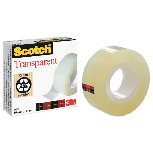 Doorzichtig plakband SCOTCH 550 -33m x19 mm - zonder solvent