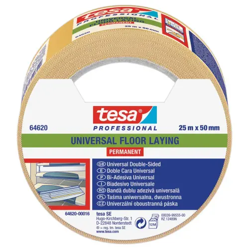 Rol dubbelzijdige plakband - 25m x50mm 