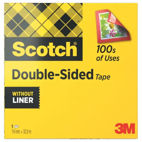 Rol dubbelzijdige plakband - 33 m x 19 mm - 3M SCOTCH