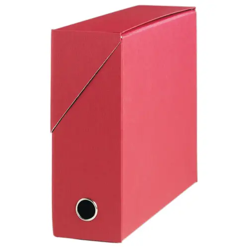 Gestoffeerde opbergdoos rug 9,5 cm - rood - OXFORD 