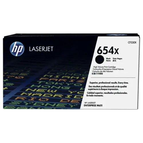 HP 654X CF330X zwarte toner Hoge capaciteit 