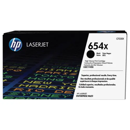 HP 654X CF330X zwarte toner Hoge capaciteit 
