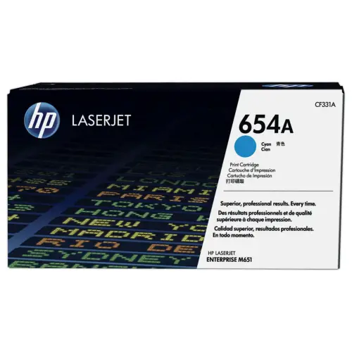 HP 654A CF331A toner cyaan
