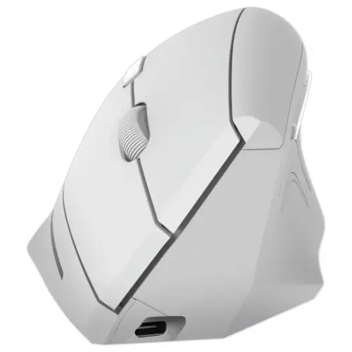 Draadloze ERGO muis - Verticaal - Oplaadbaar - Wit - T'NB