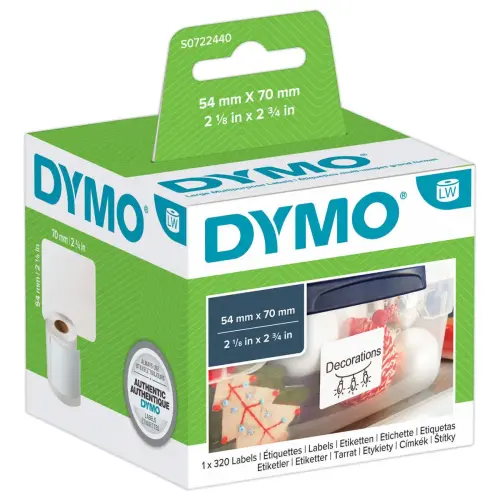 Etiketten Labelwriter 54x70 mm DYMO 