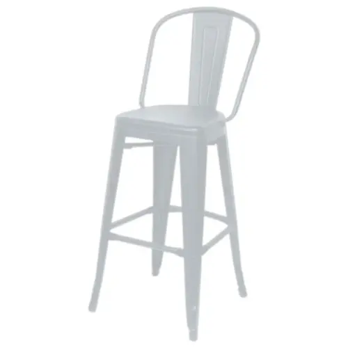 2 Hoge krukken Urban outdoor - Wit 