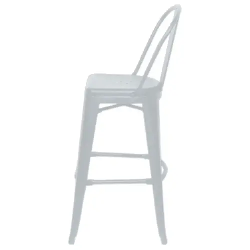 2 Hoge krukken Urban outdoor - Wit 