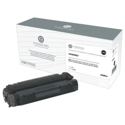 Toner FIDUCIAL &eacute;quiv. OKI 44469803 zwart 