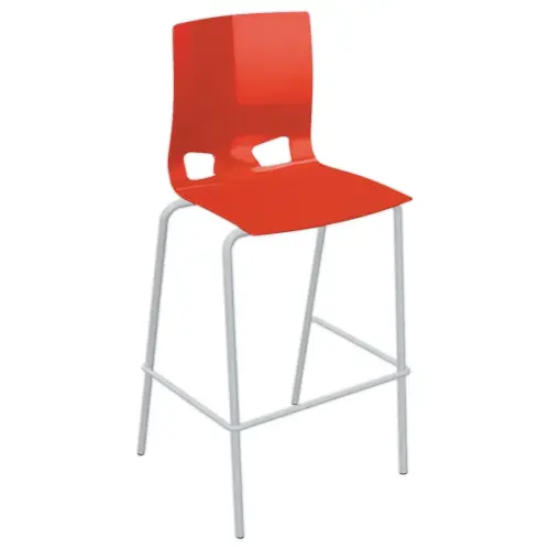 Fondo hoge kruk - Polypropyleen - Rood