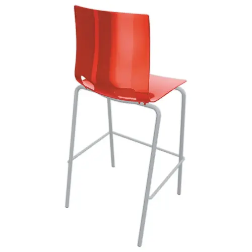 Fondo hoge kruk - Polypropyleen - Rood