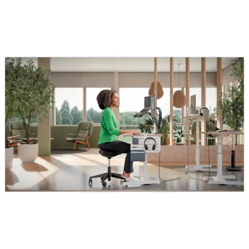 Ergonomische kruk met wieltjes - LEITZ