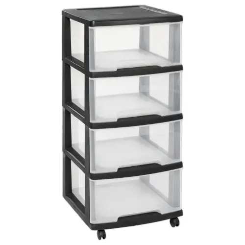 Opbergtoren - 4 x 20 L - Met wielen - CURVER