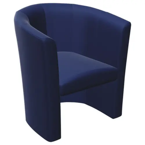 Stoel van kunstleer - Blauw