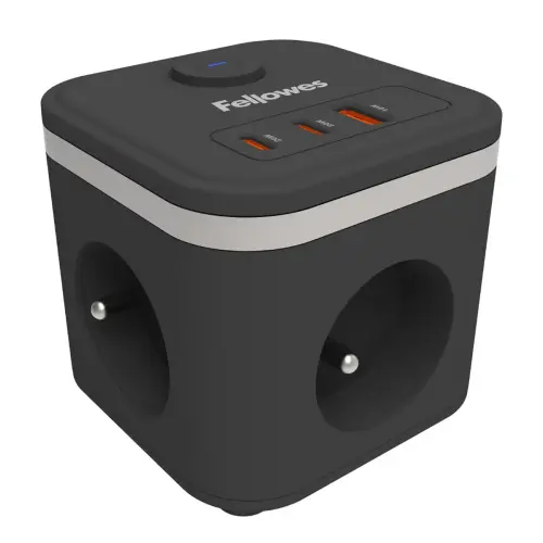 Stekkerdoos Power Cube 2m - Zwart - FELLOWES 