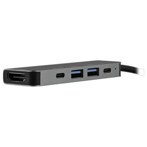 5-in-1 USB-C Hub - Stergrijs - T'NB