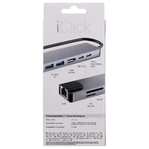 USB-C HUB met 8 poorten en 1 HDMI 4K - T'NB