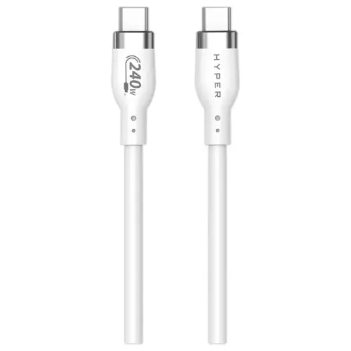 USB-C-kabel 240W 1M - Wit - HYPERTEC 