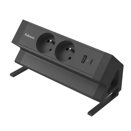 Elektrificatie-eenheid - Power Desk 2 - USB-A USB-C - Zwart - FELLOWES