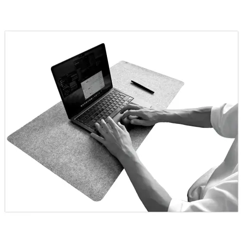 XXL schrijftablet van vilt - Grijs - T'NB