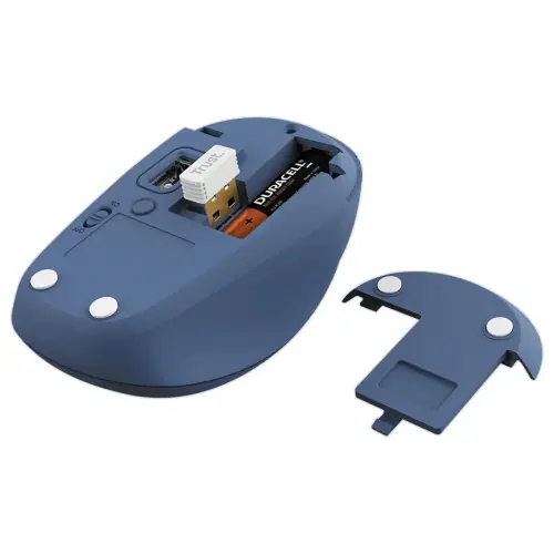 Draadloze Muis Yvi+ Multi-Apparaten - 12 maanden batterijduur - Blauw - TRUST