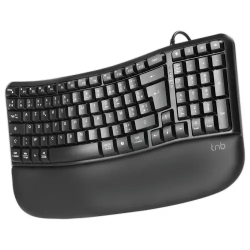 Ergonomisch en Comfortabel Bedraad Toetsenbord met Polssteun - T'NB