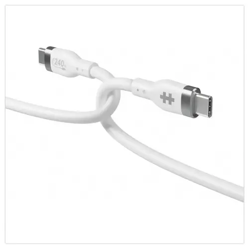 USB-C Snellaadkabel 240W 2m - Wit - HYPERTEC