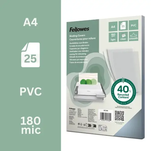 25 PVC-mappen A4 180 µ