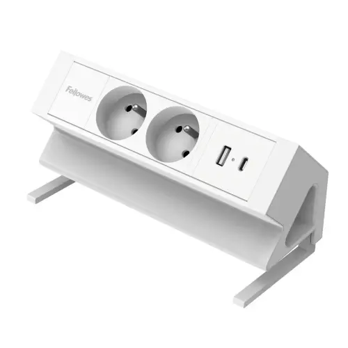Elektrificatie-eenheid - Power Desk 2 - USB-A & USB-C - Wit - FELLOWES