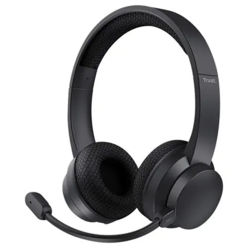 Draadloze PC Headset met Microfoon - Geluidsisolatie & Lange Batterijduur - Zwart - TRUST