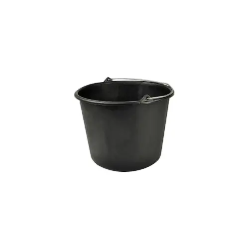 Zwarte emmer 12L 