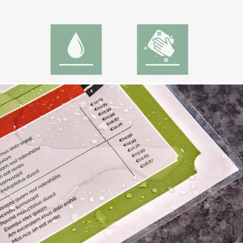 100 Lamineerhoezen A4 licht mat gerecycled materiaal