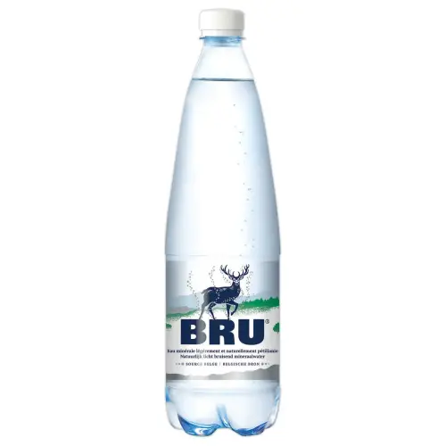 6 Bru waterflessen 1,25 L