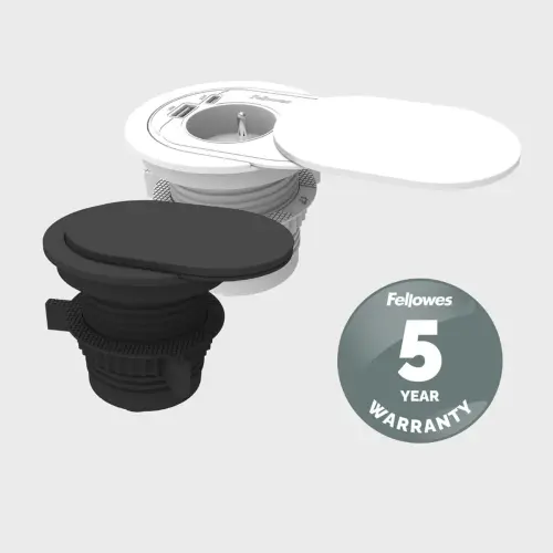Inbouwstekker - Power Spot - USB-A & USB-C - Zwart - FELLOWES