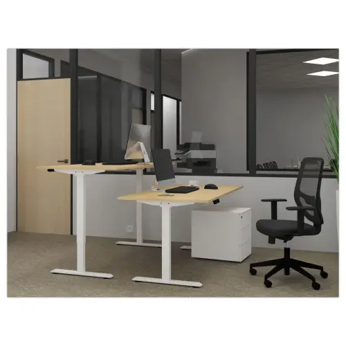 Zit-sta bureau APOLLO wit/wit 