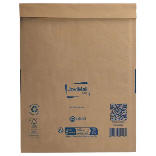 10 Gerecycleerde Gewatteerde Bubbelzakjes 270x360 mm - JOVIMAIL EASY