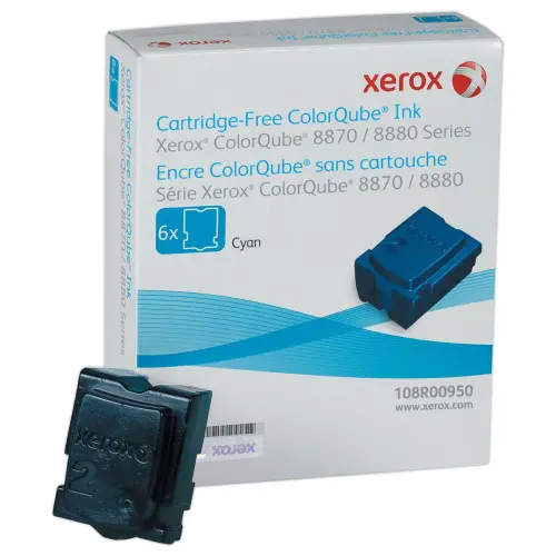 Set van 6 XEROX 108R00954 cyanwasblokken
