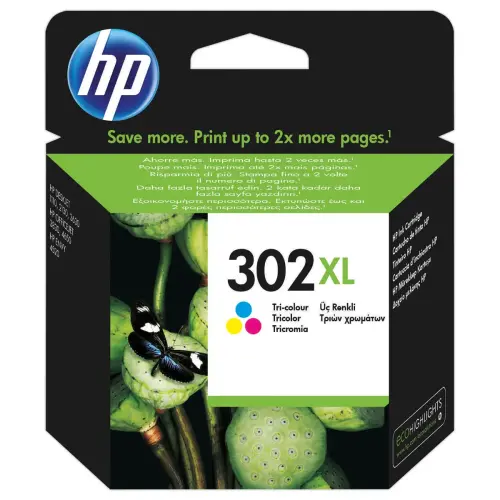 Inkjetcartridge HP 302XL 3 kleuren F6U67AE
