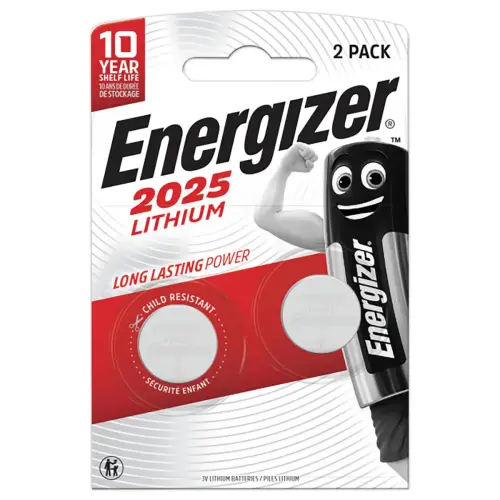 2 Lithiumbatterijen - CR2025 (3V) - ENERGIZER