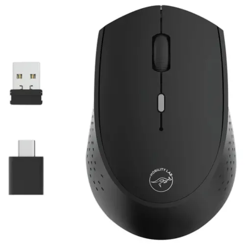 Draadloze muis met dubbele USB-C dongle - Oplaadbaar - MOBILITY LAB