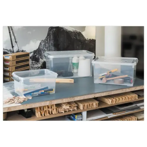 Handy Plus 50L Clips - Modulair & Robuust - Grijs - CURVER