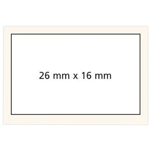 6 Gele Etiketten 26x16mm - 6 rollen - APLI