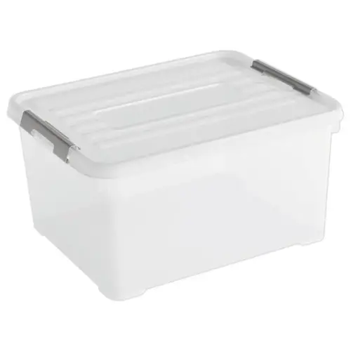 Transparante Doos - Handy Plus 35L met Clips - CURVER