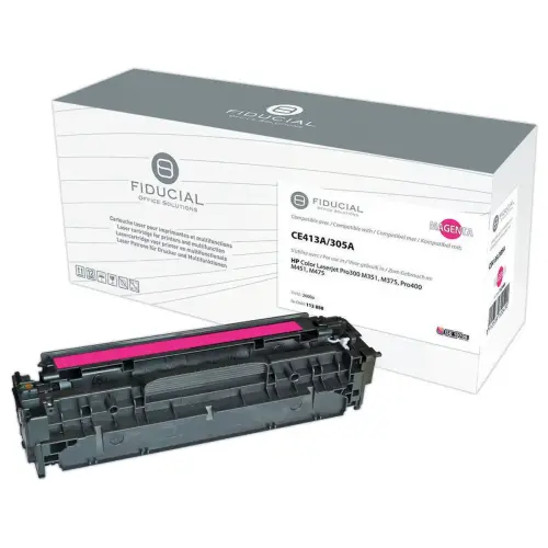 Lasercartridge FIDUCIAL equiv. HP 305AMagenta CE413A