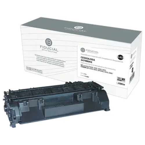 Lasercartridge FIDUCIAL equiv. HP CE505A Zwart 3479B002
