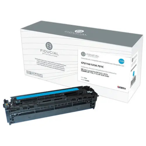 Lasercartridge FIDUCIAL equiv. HP CF211A Cyaan 