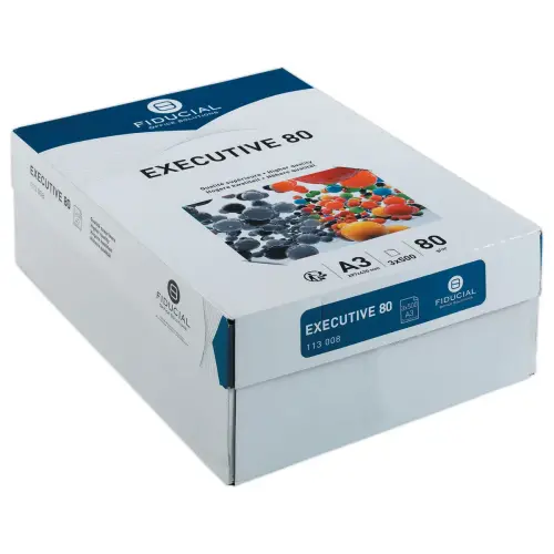 3  pakken 500 vellen wit papier EXECUTIVE80  FIDUCIAL - A3 