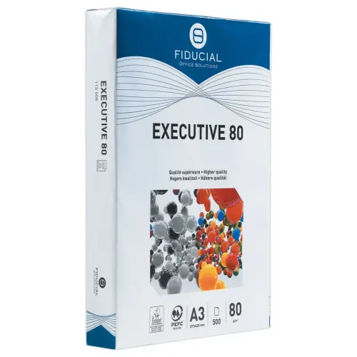 3  pakken 500 vellen wit papier EXECUTIVE80  FIDUCIAL - A3 